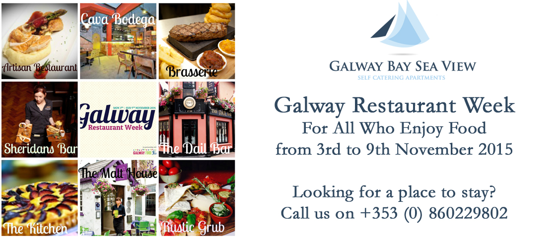 Self catering apartments Galway Restaurant Week